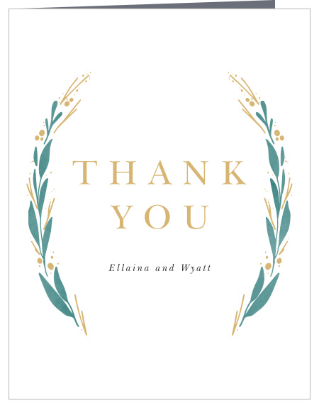Vignes Vines Wedding Thank You Cards
