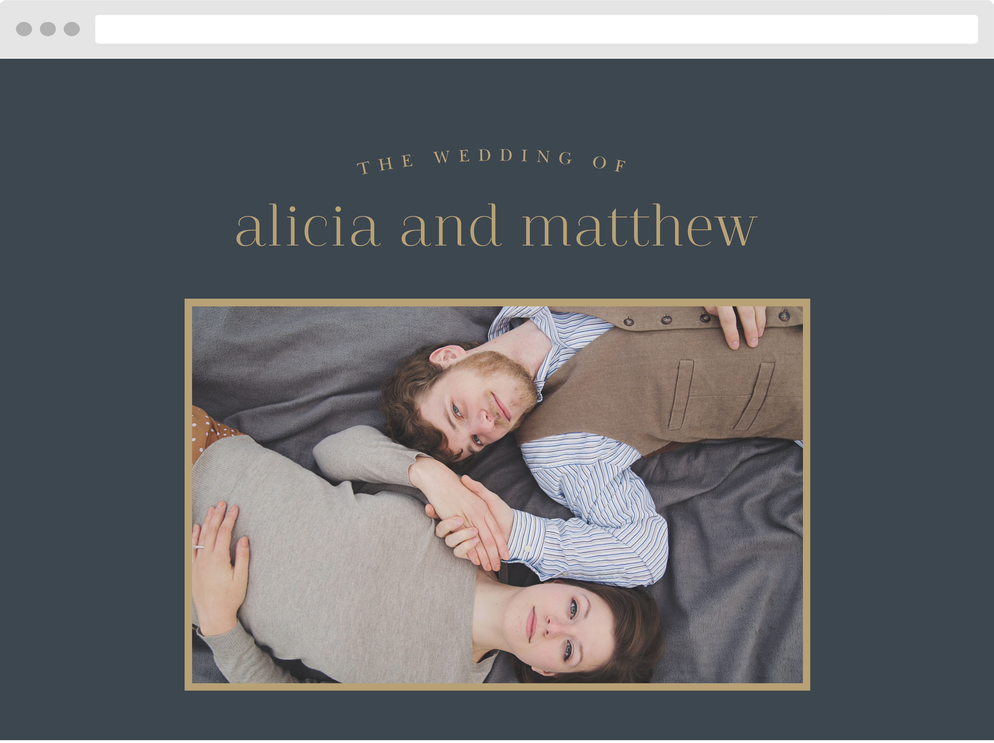 Simple Headline Wedding Website