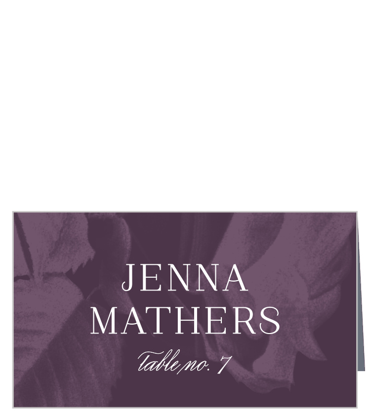 Floral Overlay Place Cards