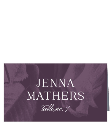 Floral Overlay Place Cards