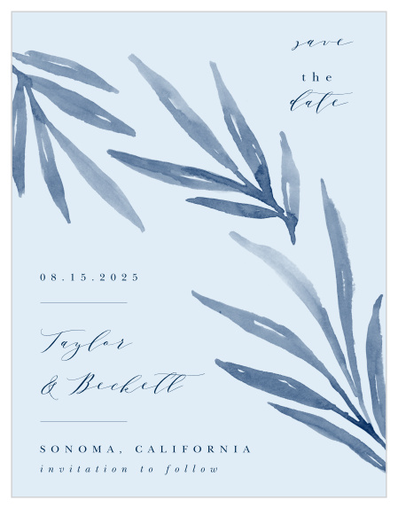 Make sure everyone marks their calendars with our Serenity Leaves Save-the-Date Magnets.