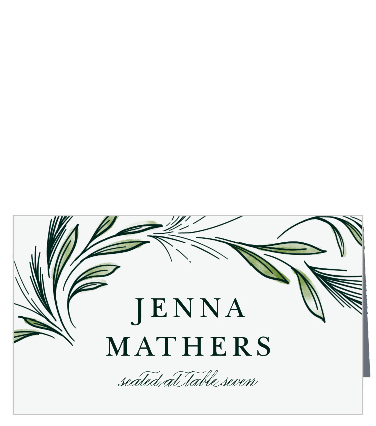 Spring Foliage Place Cards