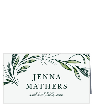 Spring Foliage Place Cards