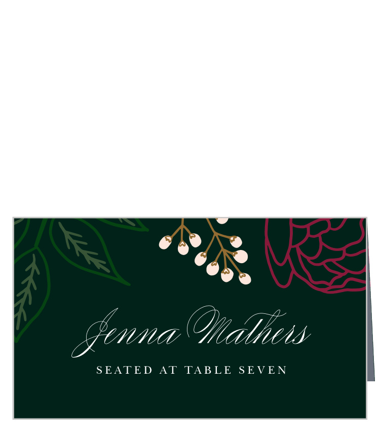 Sculpted Blooms Place Cards