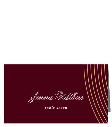 Pulsating Waves Place Cards