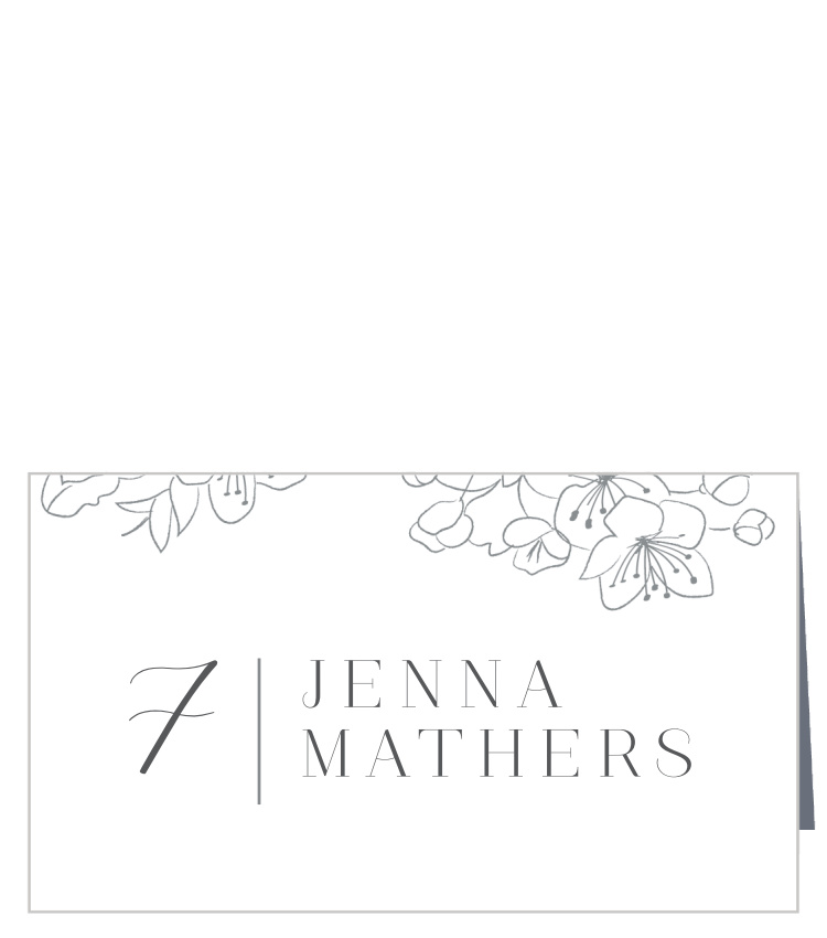 Sketched Florals Place Cards