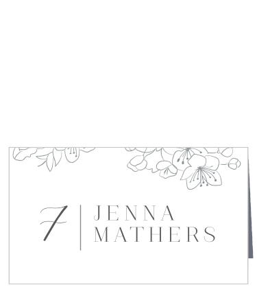 Sketched Florals Place Cards