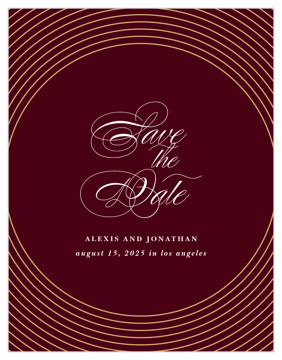 Pulsating Waves Save the Date Magnets