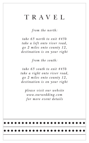 Chic Couple Direction Cards