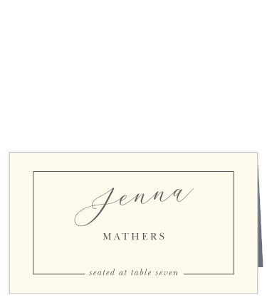Organize reception seating with the simple style of the Elegant Typography Place Cards.