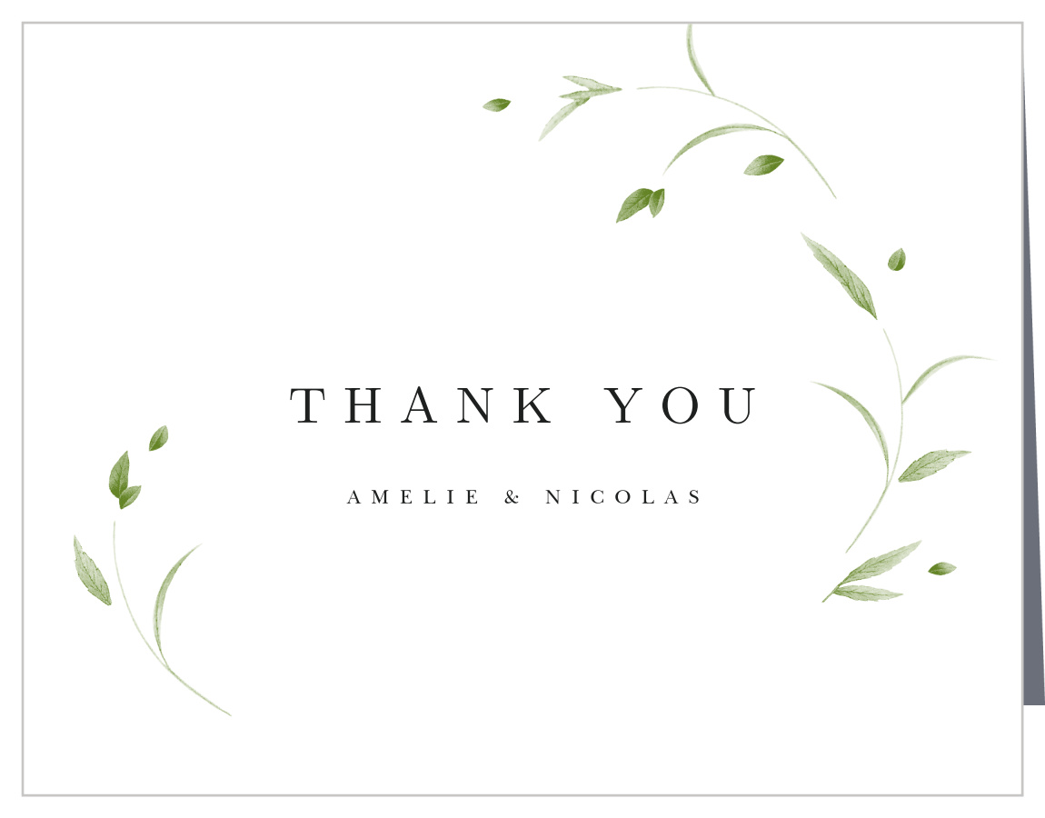 Falling Foliage Wedding Thank You Cards