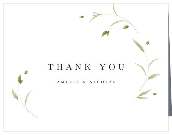 Falling Foliage Wedding Thank You Cards