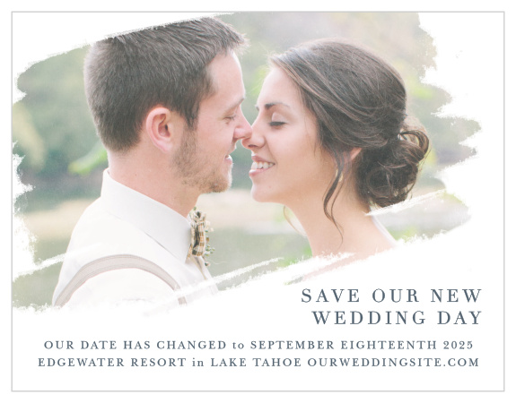 Need to change plans? No problem. Our Brushstroke Bliss Change the Date Cards are here to make things a little easier.