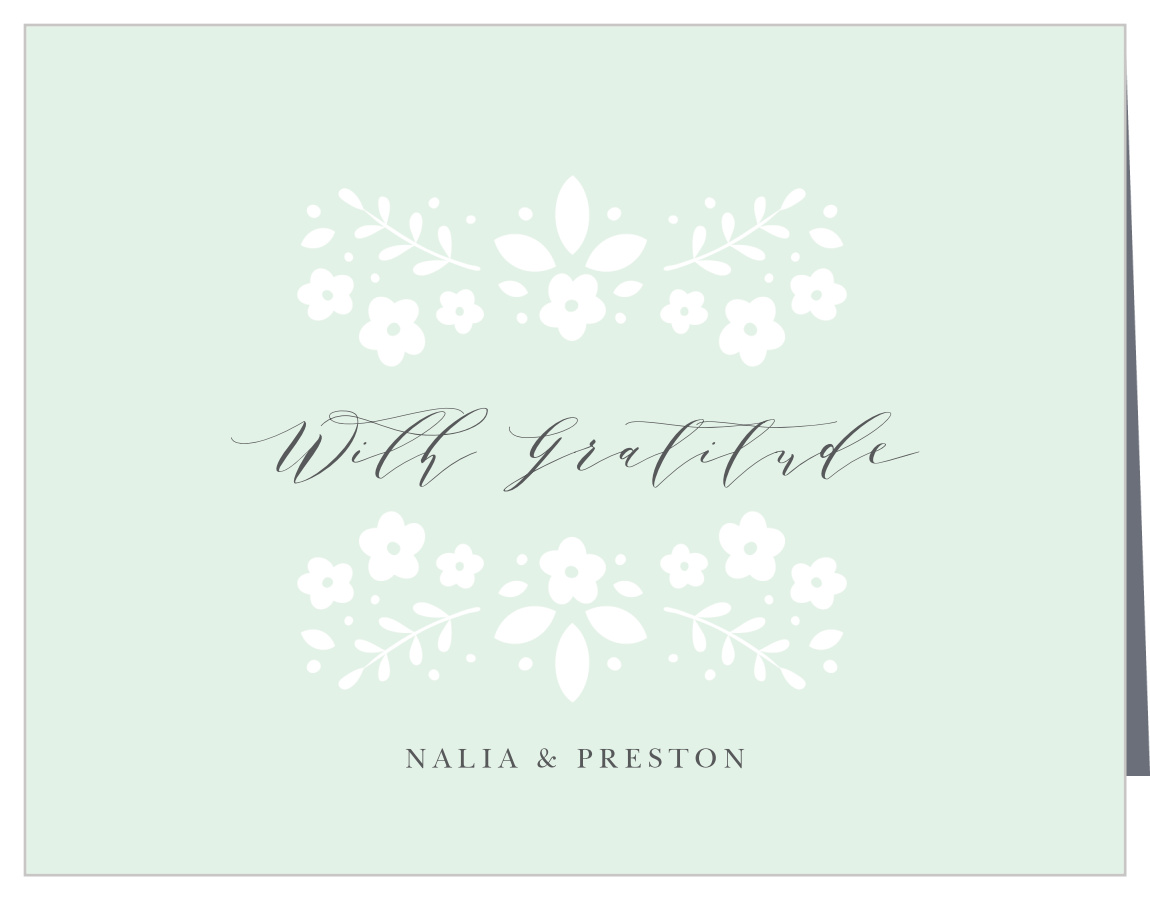 Botanic Garden Wedding Thank You Cards