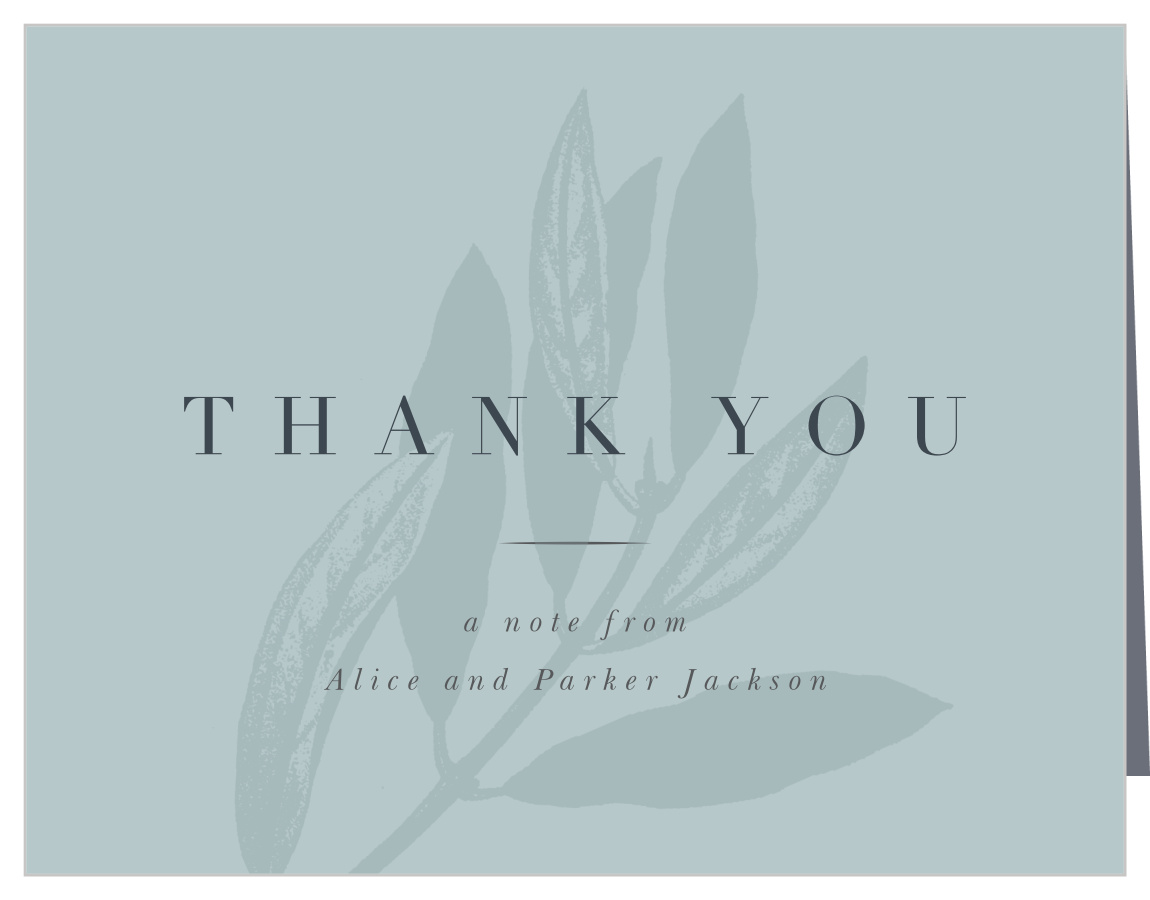Sketched Branch Wedding Thank You Cards