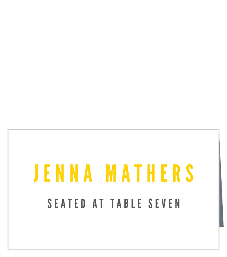 Bold Union Place Cards