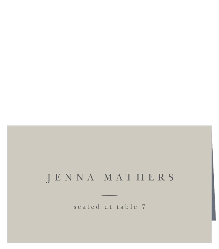 Subtle Garland Place Cards