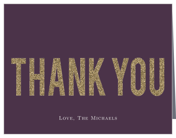 Add a little sparkle to your gratitude with the Golden Rings Thank You card. Customize all the colors and fonts perfectly to your liking!