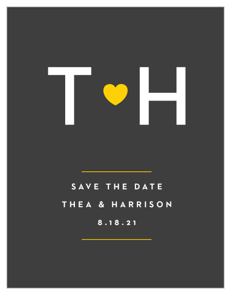 When your loved ones see the minimalist look of our Love Note Save-the-Date Cards, they are sure to mark their calendars.