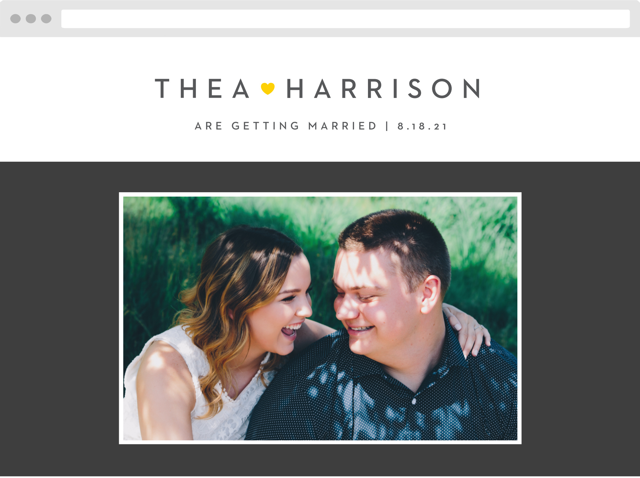 Love Note Wedding Website