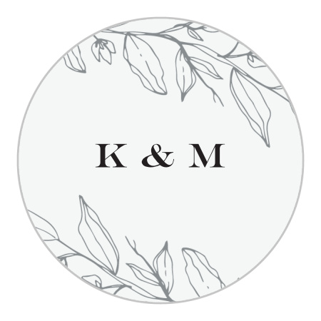 Penwork Florals Wedding Stickers