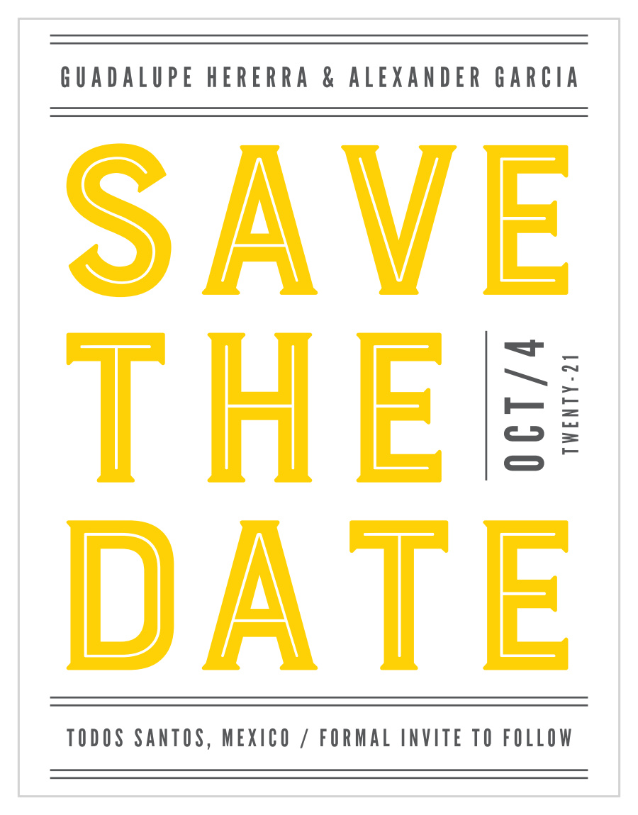 Bold Union Save the Date Magnets