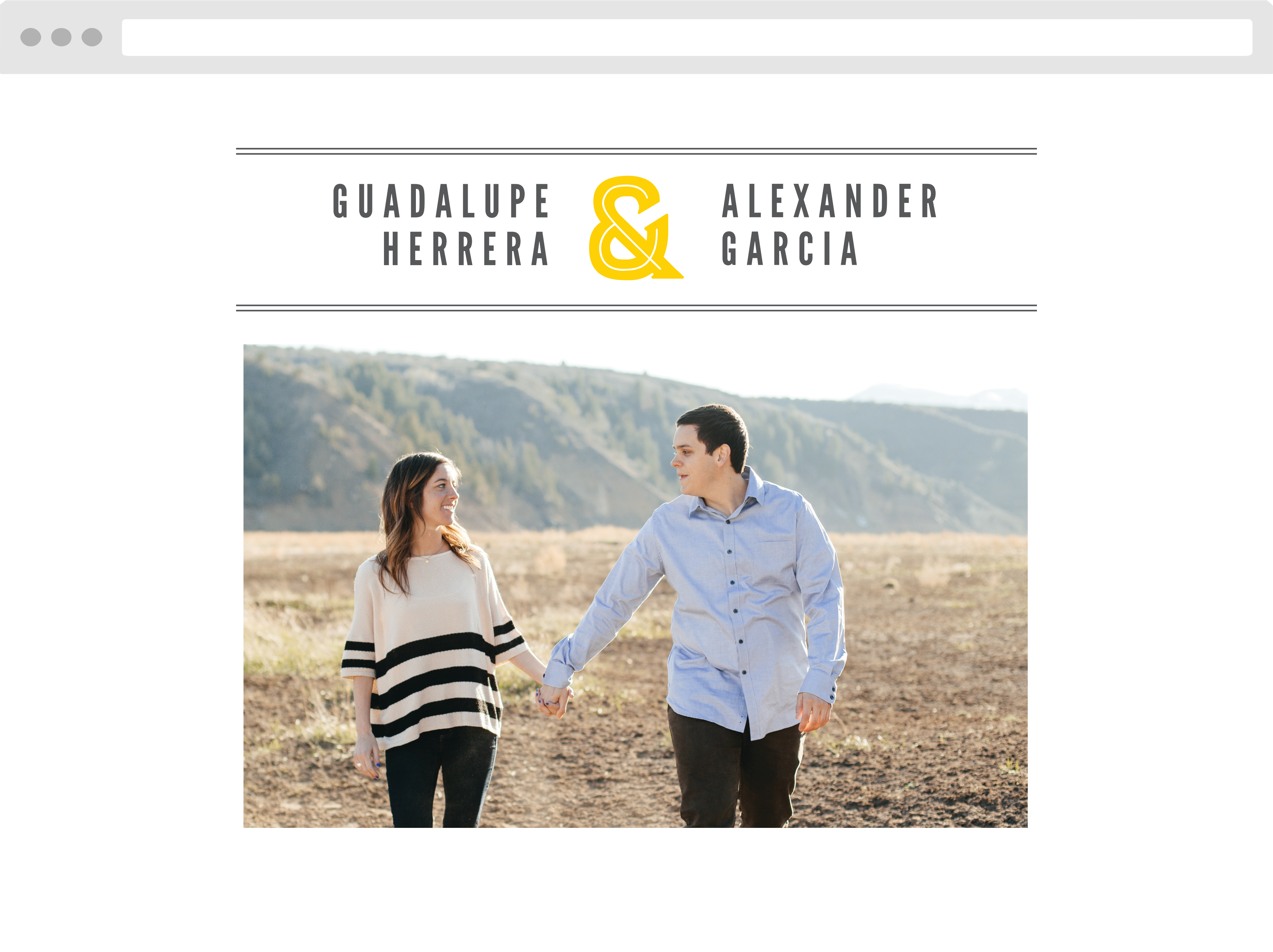 Bold Union Wedding Website