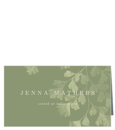 Never worry about seating again with our Fern Frame Place Cards.