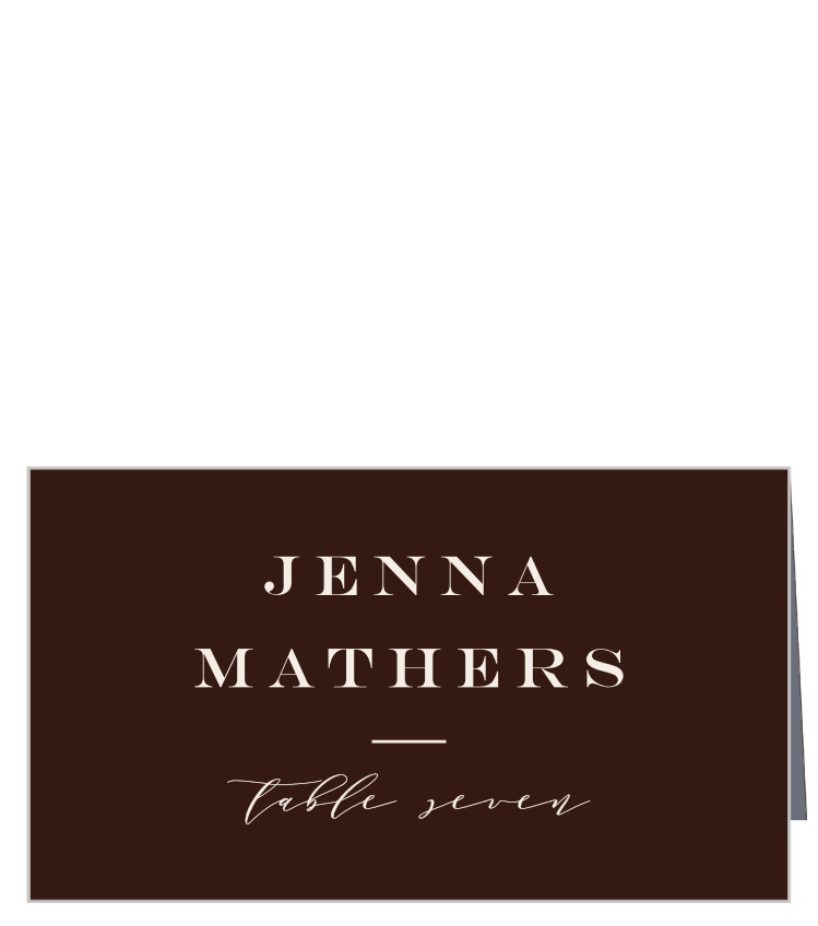 Timeless Wood Place Cards