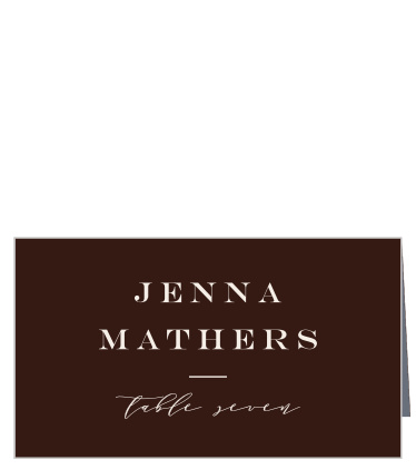 Timeless Wood Place Cards