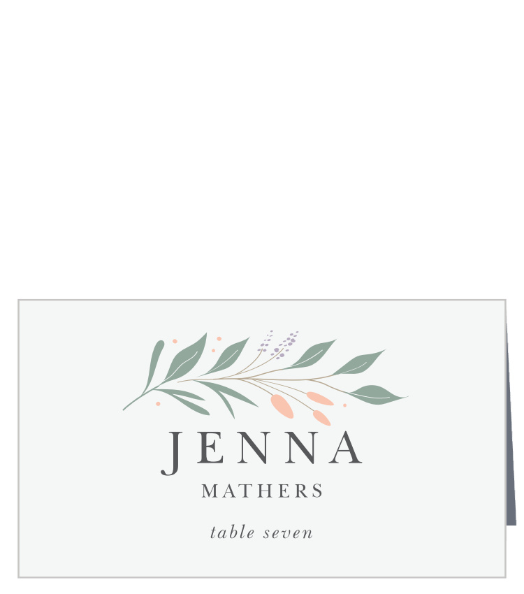 Laurel Foliage Place Cards