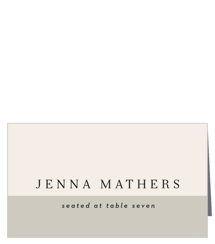 Split Type Place Cards