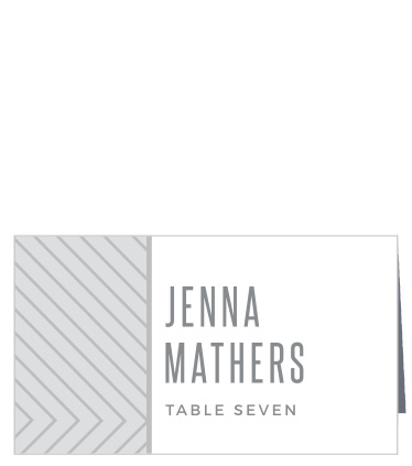 Keep your guests organized during your event with our Mod Lines Place Cards!