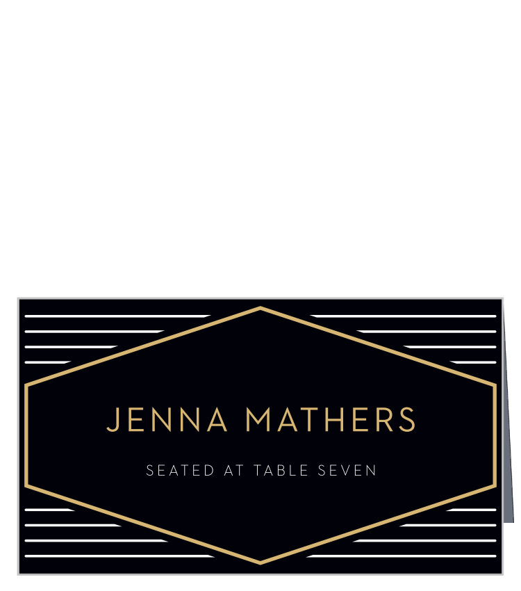 Golden Photo Place Cards