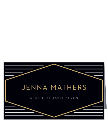 Be sure your family and friends will have no problem finding their seats for the reception with our Golden Photo Place Cards.