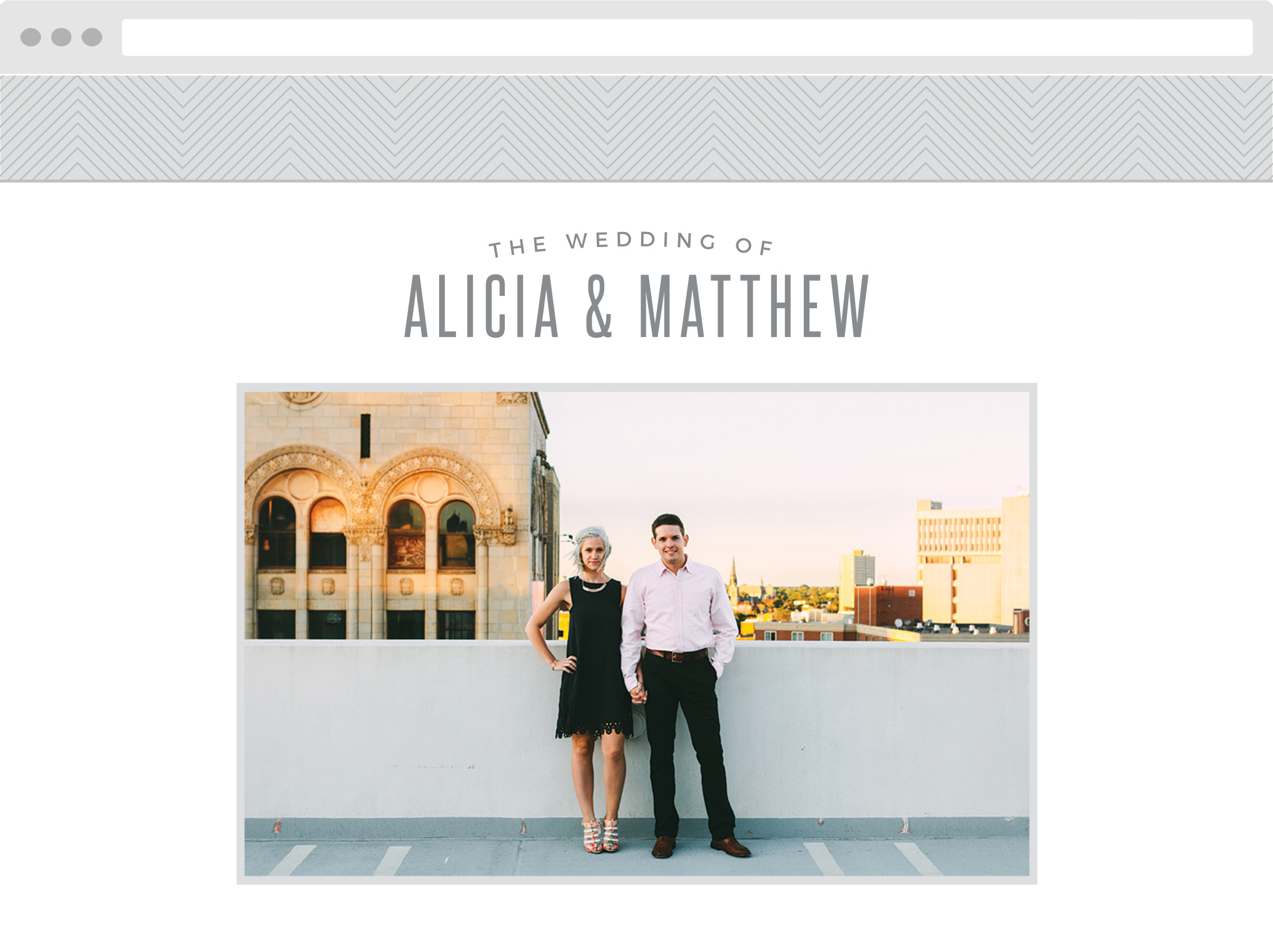 Mod Lines Wedding Website