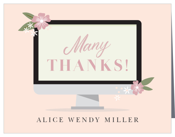 Online Computer Long Distance Baby Shower Thank You Cards