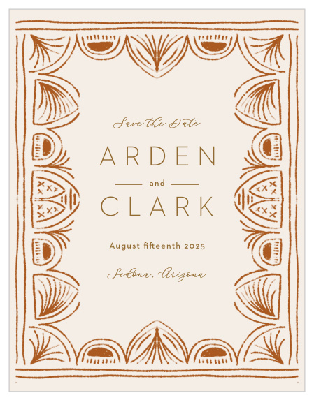 Look no further than our Southwestern Slopes Save-the-Date Magnets to announce your wedding date!