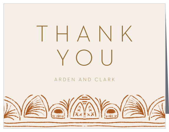 Southwestern Slopes Wedding Thank You Cards