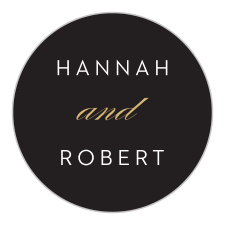 Gift family and friends with a memento of your special day with our Modern Union Wedding Stickers. 