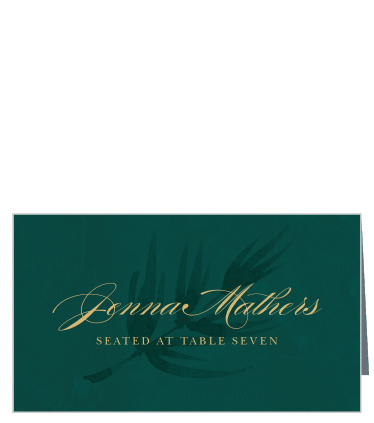 Guide your loved ones to their seats for the reception with our Season Pine Place Cards.