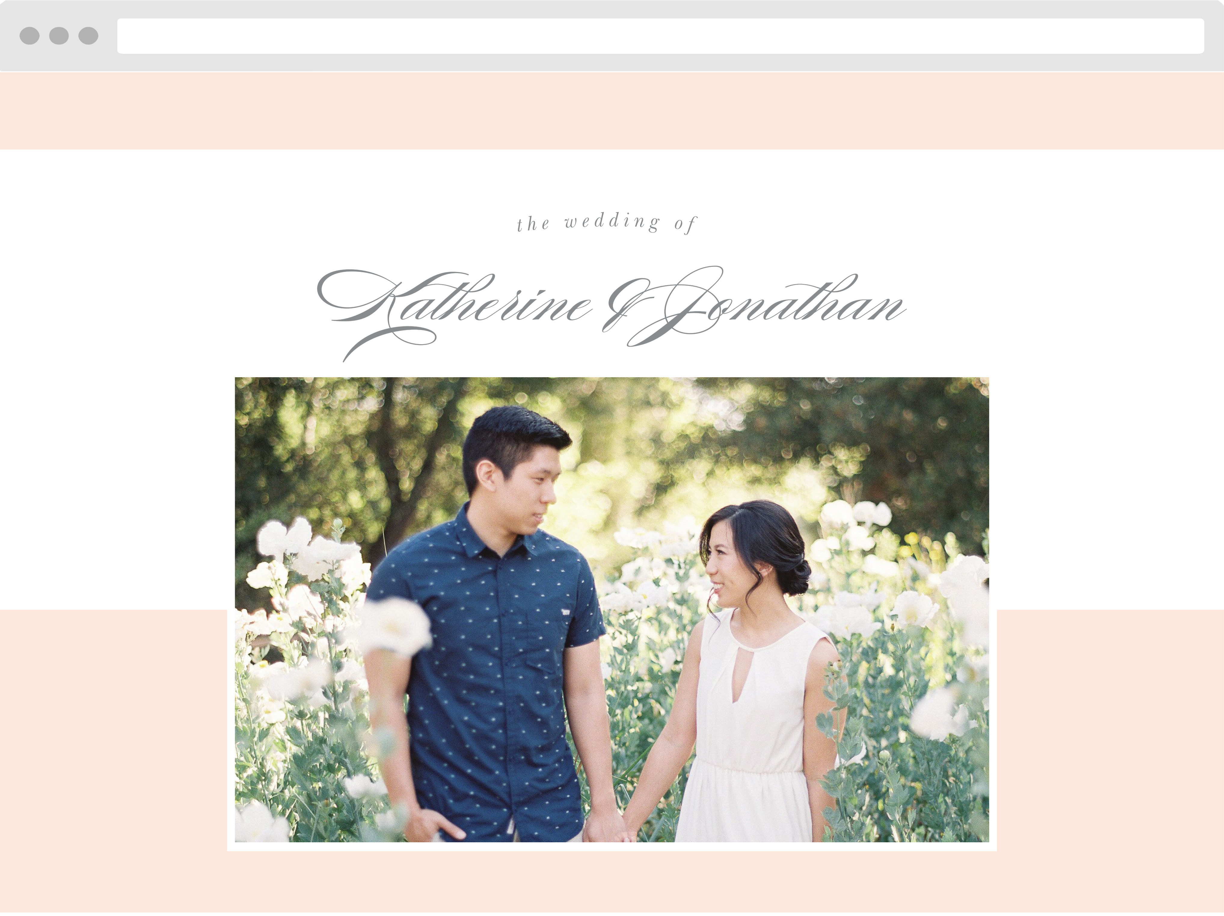 Mild Colorblock Wedding Website