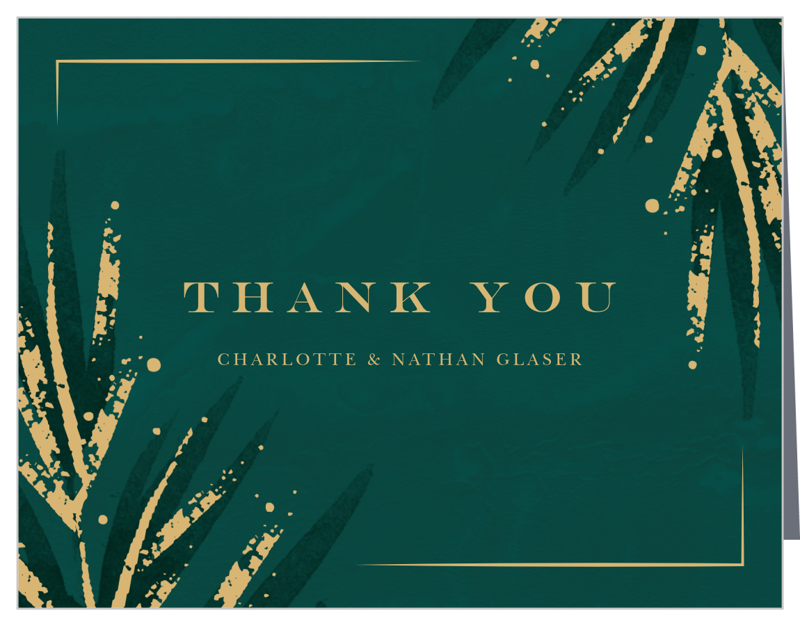 Season Pine Wedding Thank You Cards