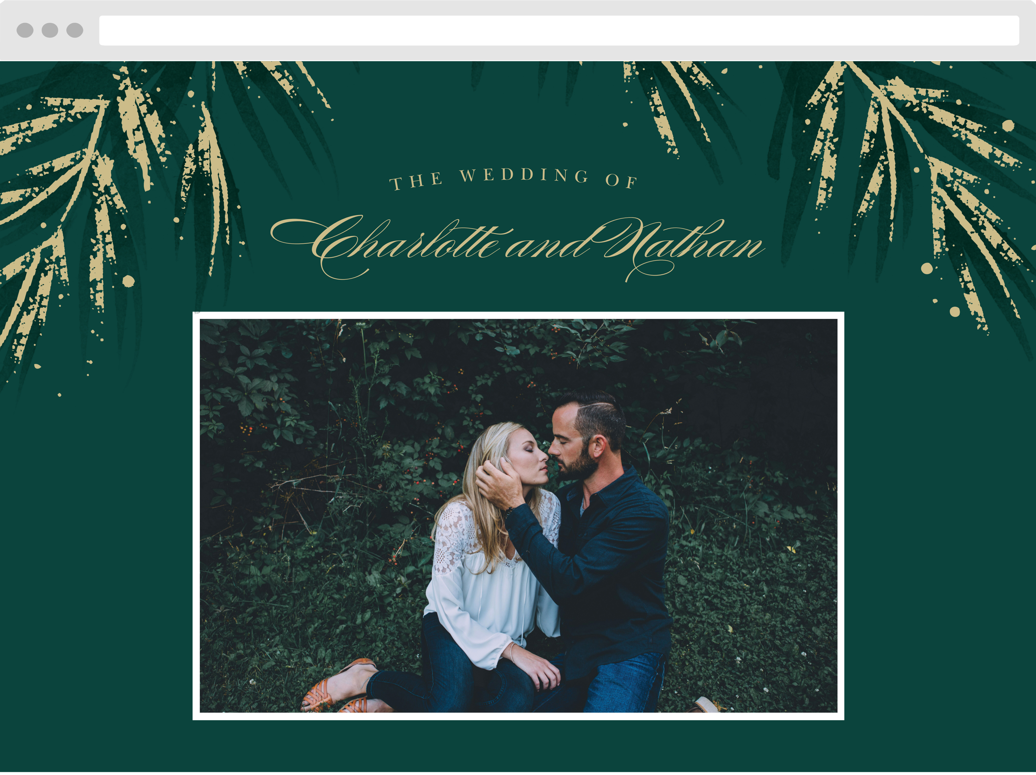 Season Pine Wedding Website