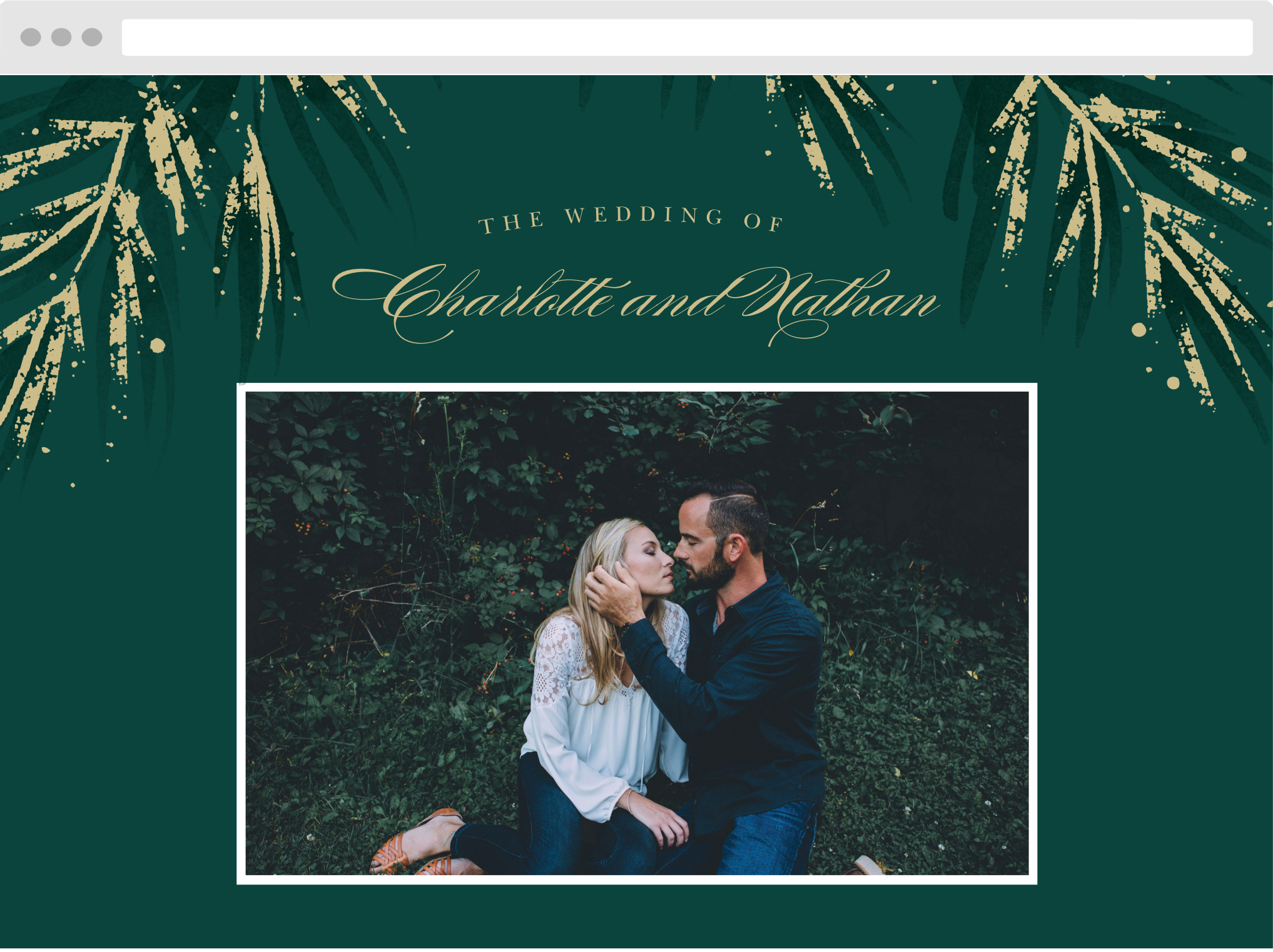 Season Pine Wedding Website