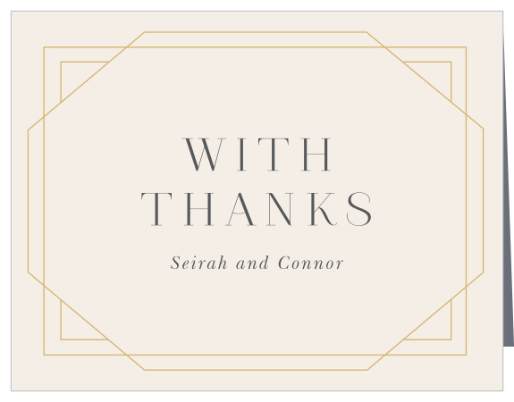 Deco Dream Wedding Thank You Cards