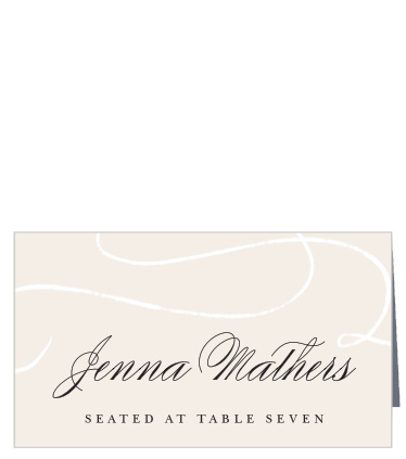 Swirling Flourish Place Cards