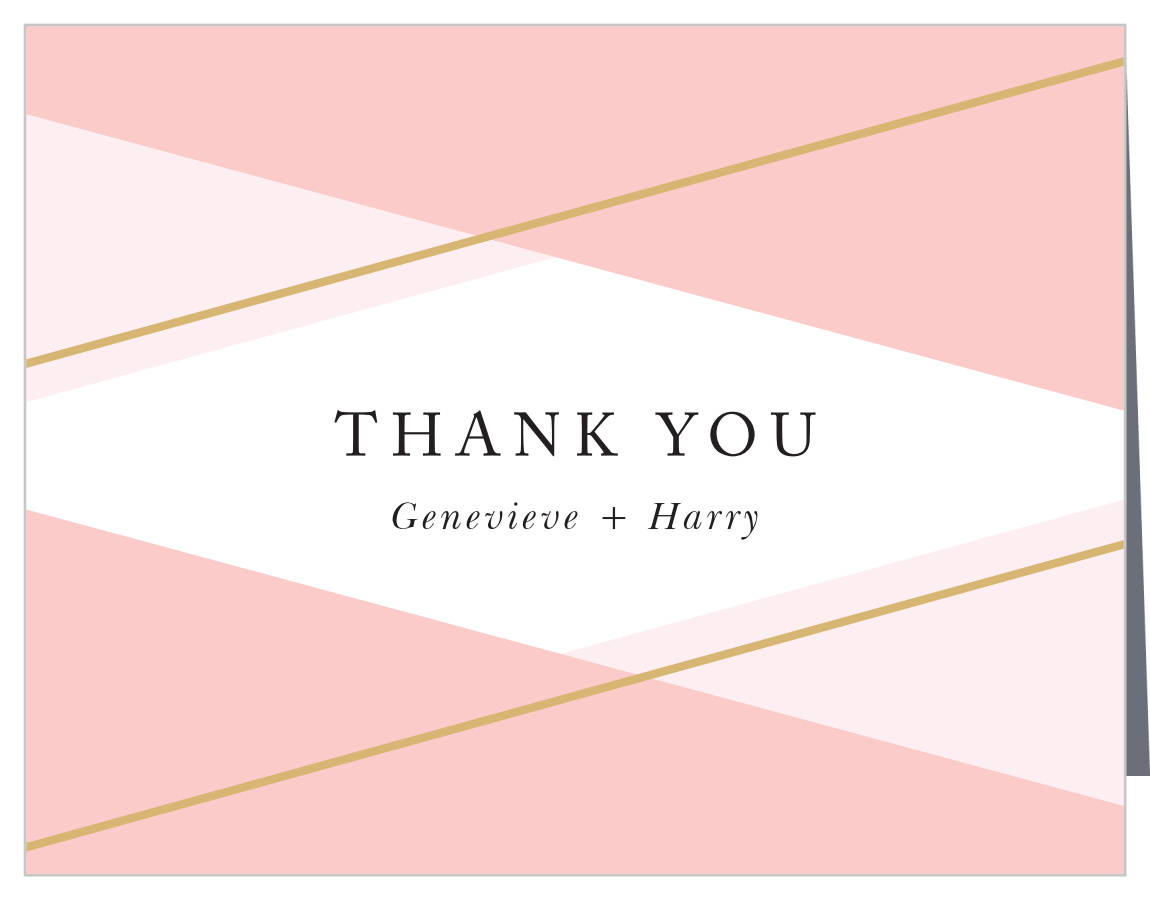 Suave Urbane Wedding Thank You Cards