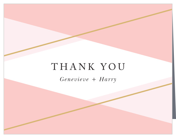 Suave Urbane Wedding Thank You Cards
