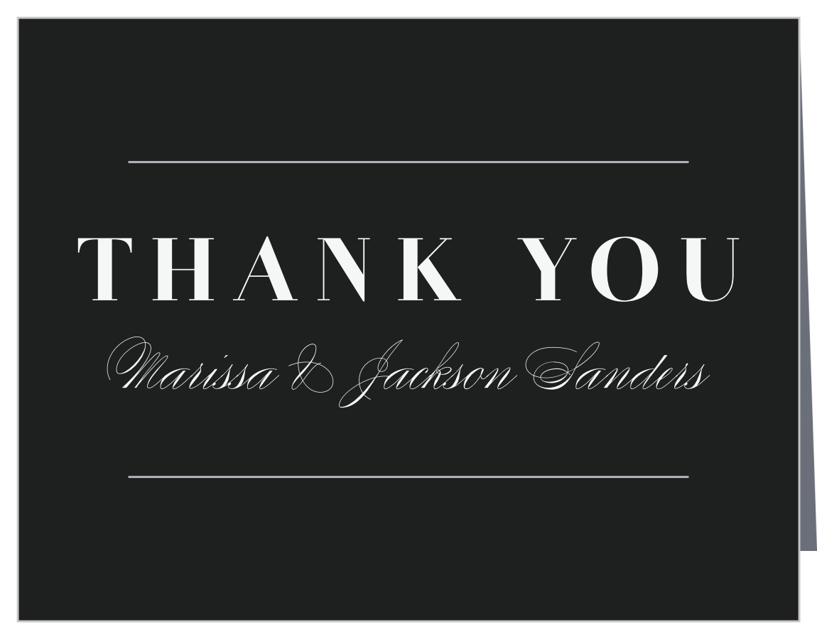 Mod Photo Wedding Thank You Cards